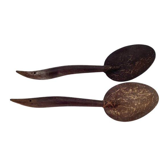 Handcrafted Wooden Coconut Shell Spoon & Ladle Set - Picture 8 of 8